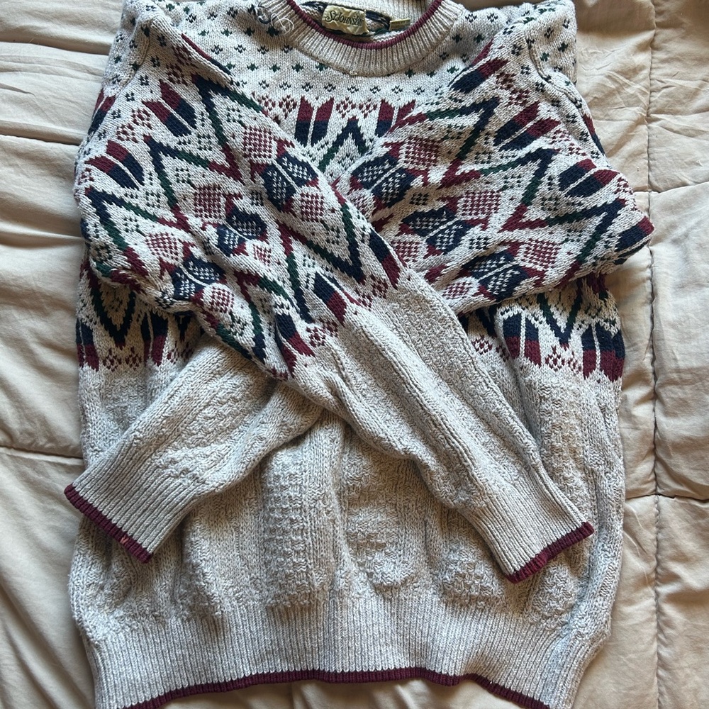 THICK winter sweater.